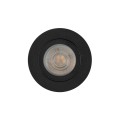 Oczko podtynkowe czarne AURA ruchome do nowoczesnego IP65 do łazienki 10571