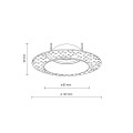 Oczko wpuszczane sufitowe okrągłe FIRA białe na GU10 10574 TK Lighting