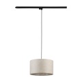 Nowoczesna lampa wisząca z beżowym kloszem do systemu 1 fazowego TRACER 10670 TK Lighting