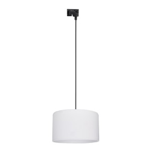 Nowoczesna lampa wisząca z biała kloszem do systemu 1 fazowego TRACER LINEN 10671 TK Lighting
