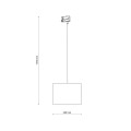 Lampa wisząca do szynoprzewodu 3f TRACER klosz czarny Ø38 10689 TK Lighting