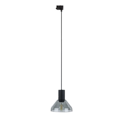 Lampa wisząca szynowa 3 fazowa TRACER NEO czarna szklany klosz 10681 TK Lighting