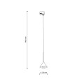 Lampa wisząca czarna stożkowy klosz 1 fazowy TRACER CONO MINI 10649 TK Lighting