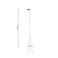 Lampa wisząca czarna stożkowy klosz 1 fazowy TRACER CONO MINI 10649 TK Lighting