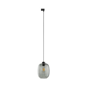 System szynowy 1 obwodowy TRACER gwint E27 moc  styl  szklany klosz | grafitowy 10663 TK lighting