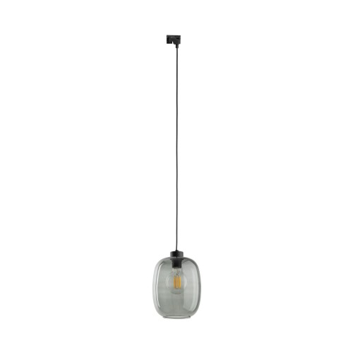 System szynowy 1 obwodowy TRACER gwint E27 moc  styl  szklany klosz | grafitowy 10663 TK lighting