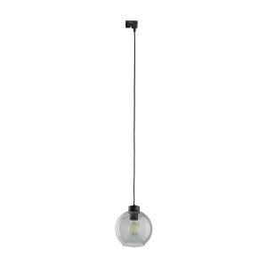 System szynowy 1 obwodowy TRACER gwint E27 moc 15W styl nowoczesny szklany klosz | czarny 10666 TK lighting
