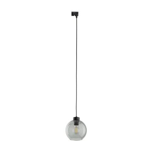 System szynowy 1 obwodowy TRACER gwint E27 moc 15W styl nowoczesny szklany klosz | czarny 10666 TK lighting