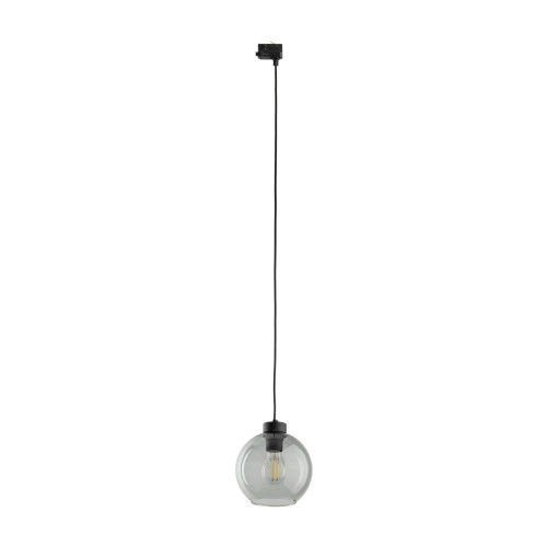System szynowy 3 obwodowy TRACER gwint E27 moc 15W styl nowoczesny szklany klosz | czarny 10686 TK lighting
