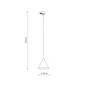 Lampa wisząca szynowa 1-fazowa TRACER CONO BEIGE 10654 TK Lighting