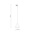 Lampa wisząca szynowa 1-fazowa TRACER CONO BEIGE 10654 TK Lighting
