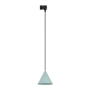 Lampa wisząca 1-fazowa z miętowym kloszem stożkiem 10655 TK Lighting
