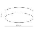 Lampa sufitowa rustykalna plafon beżowy RONDO 4433 TK LIGHTING