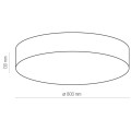 Lampa sufitowa okrągła beżowa plafon 80 cm RONDO 4436 TK LIGHTING