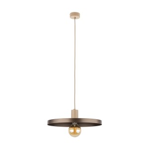 Minimalistyczna lampa wisząca SILA SABIA BROWN Ø40 na E27 10758 TK Lighting