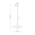 Lampa wisząca SILA BRICK SABIA do loftowego wnętrza Ø30 10954 TK Lighting