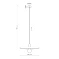 Elegancka lampa wisząca w stylu Loft z kloszem Ø40 10955 TK Lighting