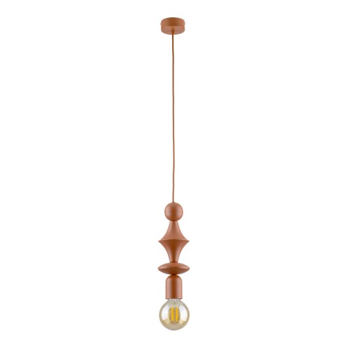 Stylowa lampa zwis kolor ceglany do salonu na E27 10869 TK Lighting