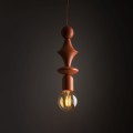 Stylowa lampa zwis kolor ceglany do salonu na E27 10869 TK Lighting