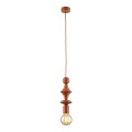 Stylowa lampa zwis kolor ceglany do salonu na E27 10869 TK Lighting