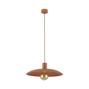 Lampa wisząca z kloszem w kolorze ceglastym ASTRA BRICK nad stół 10882 TK