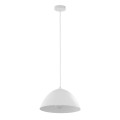 Minimalistyczna lampa wisząca FARO z białym metalowym kloszem nad stół 3192 TK Lighting