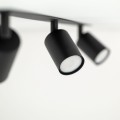 Listwa podtynkowa czarna NEX z trzema ruchomymi reflektorkami na GU10 10800