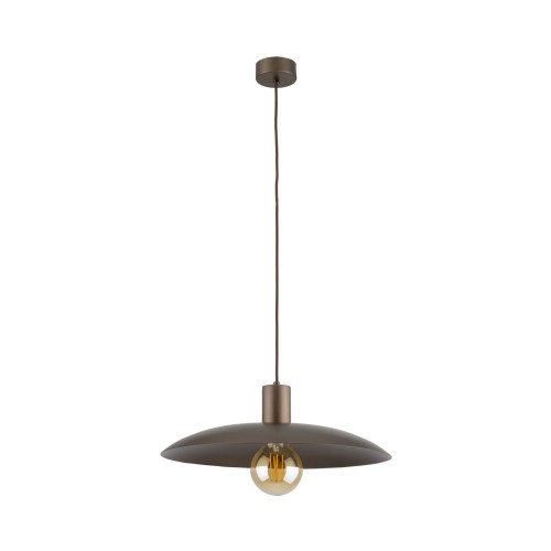 Lampa wisząca ASTRA brązowa z kopułowym kloszem na E27 10964 TK Lighting