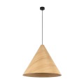Nowoczesna lampa wisząca SOLIN z drewnianym kloszem w stylu glamour na E27  10597 TK Lighting