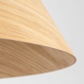 Nowoczesna lampa wisząca SOLIN z drewnianym kloszem w stylu glamour na E27  10597 TK Lighting