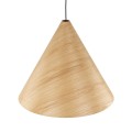 Nowoczesna lampa wisząca SOLIN z drewnianym kloszem w stylu glamour na E27  10597 TK Lighting