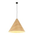 Nowoczesna lampa wisząca SOLIN z drewnianym kloszem w stylu glamour na E27  10597 TK Lighting