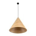 Nowoczesna lampa wisząca SOLIN z drewnianym kloszem w stylu glamour na E27  10597 TK Lighting