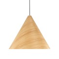 Nowoczesna lampa wisząca SOLIN z drewnianym kloszem w stylu glamour na E27  10597 TK Lighting