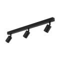 Lampa NEX sufitowa czarna ze spotami do jadalni 3xGU10 10791 TK Lighting
