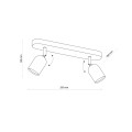 TOP BLACK LAMPA SUFITOWA 2 4416 TK Lighting