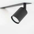 Sufitowa lampa podtynkowa czarna z szklanym kulistym kloszem do sypialni 10927 TK Lighting