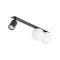 Lampa sufitowa podłużna VOX czarna podtynkowa szklane klosze 10928 TK Lighting