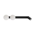 Lampa sufitowa podłużna VOX czarna podtynkowa szklane klosze 10928 TK Lighting