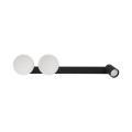 Lampa sufitowa podłużna VOX czarna podtynkowa szklane klosze 10928 TK Lighting