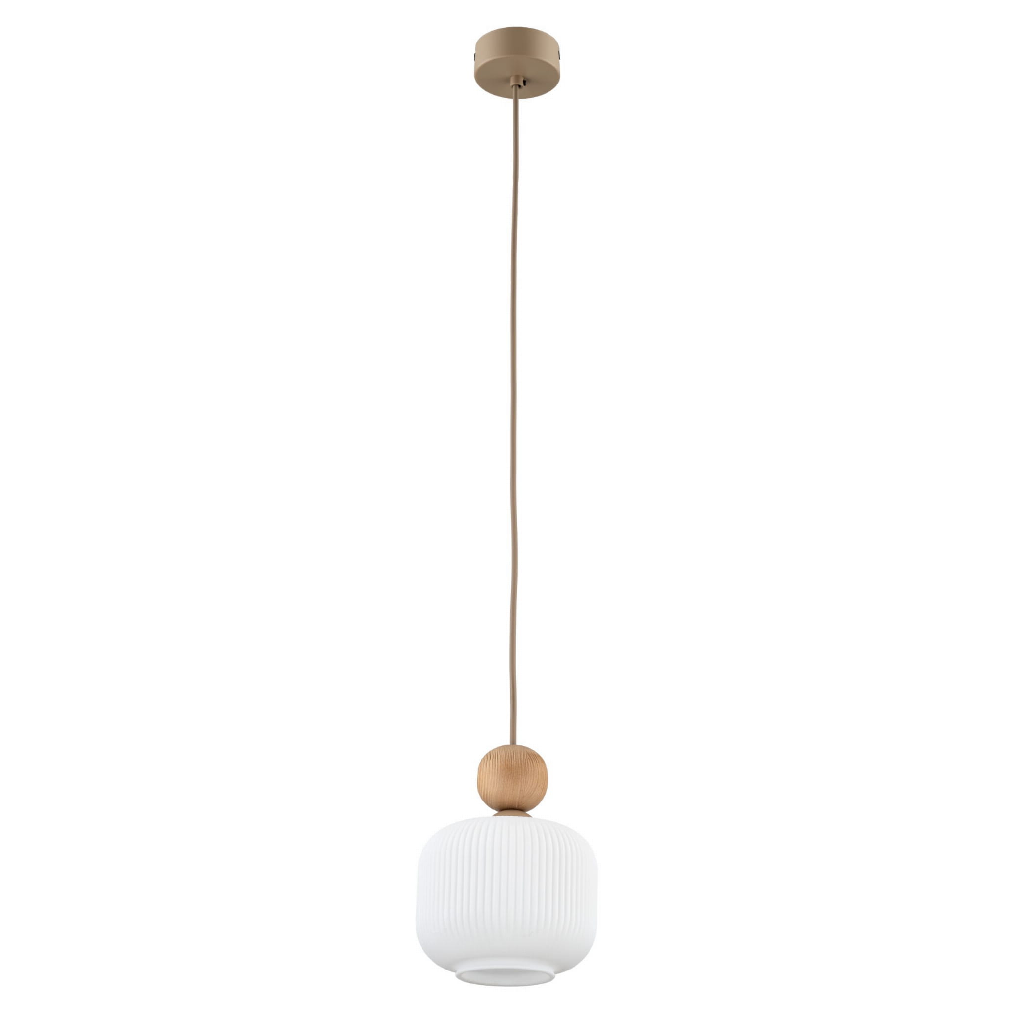 Lampa wisząca z ryfowanym szklanym kloszem w stylu GLAMOUR 11049 TK Lighting