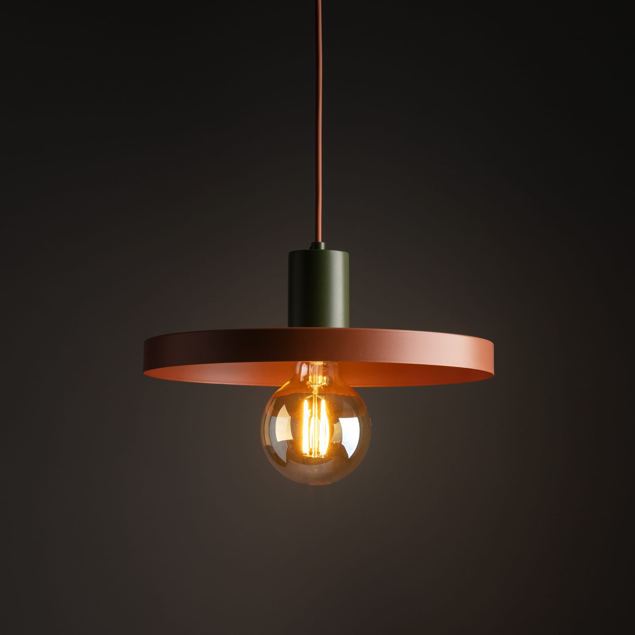 Lamp wisząca w nowoczesnym stylu w ceglanym kolorze 30cm 10749 TK Lighting — widok produktu